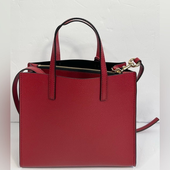 Marc Jacobs Cherry Red Handbag with Gold Details - Picture 3 of 11